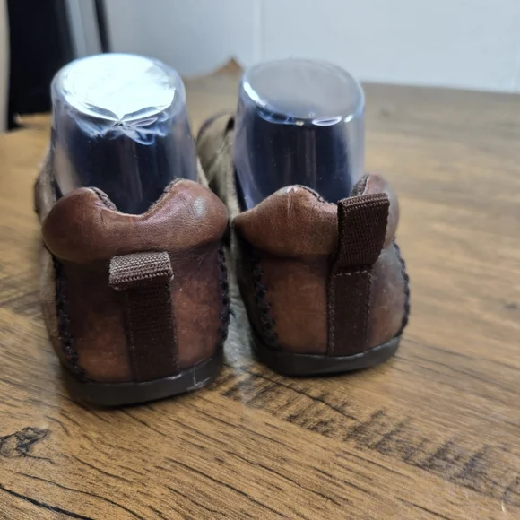 Earth Kalso Caribou Brown Suede Leather Flat Shoes - Picture 6 of 12